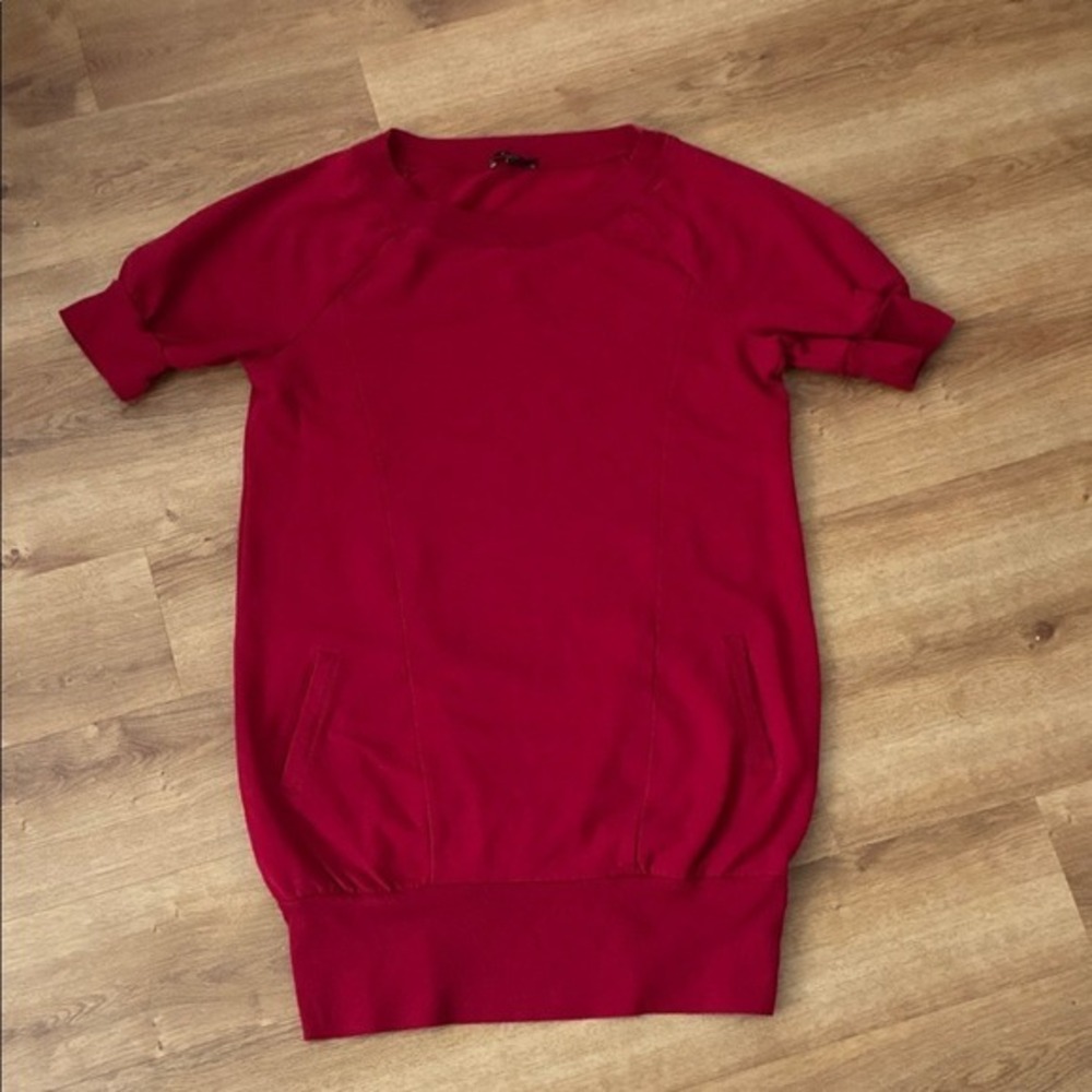 Express Vibrant Red Knit Top